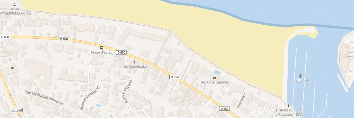 Plan du 109 Bd de la Plage à Arcachon