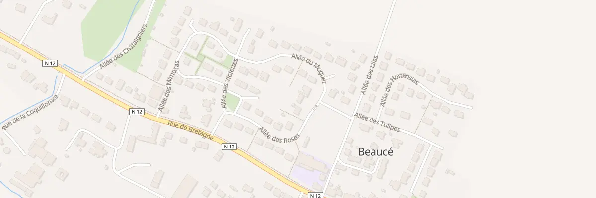 Plan du 2 All des Roses à Beaucé