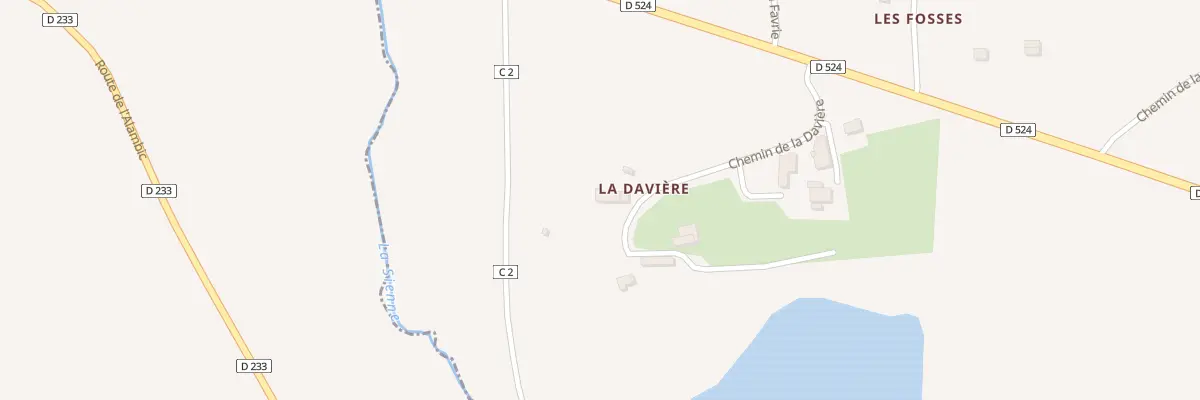 Plan du 232 Che de la Davière à Saint-Aubin-des-Bois