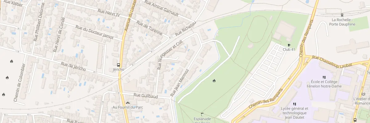Plan du 15 Rue Jean Mermoz à La Rochelle