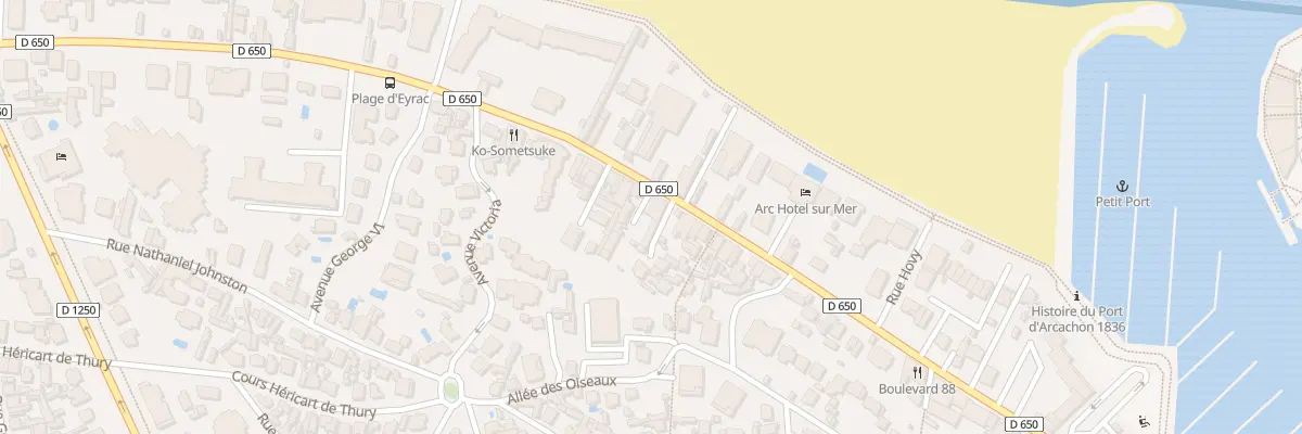 Plan du 132 Bd de la Plage à Arcachon