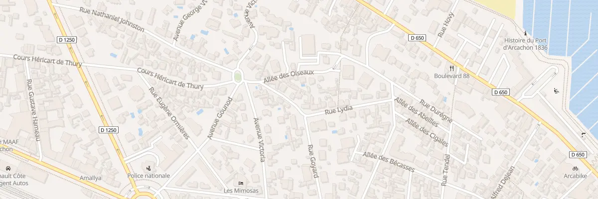 Plan du 18 Rue Lydia à Arcachon
