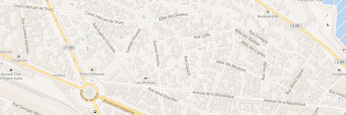 Plan du 11 Av Victoria à Arcachon
