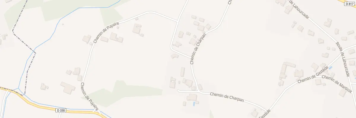 Plan du 35 Che de Spalette à Orthevielle