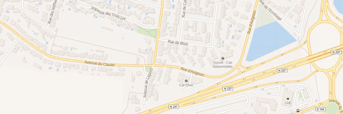 Plan du 1 Rue d’Avignon à Lagord