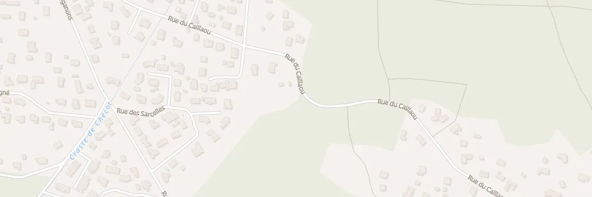 Plan du 500 Rue de Caillaou à Biscarrosse