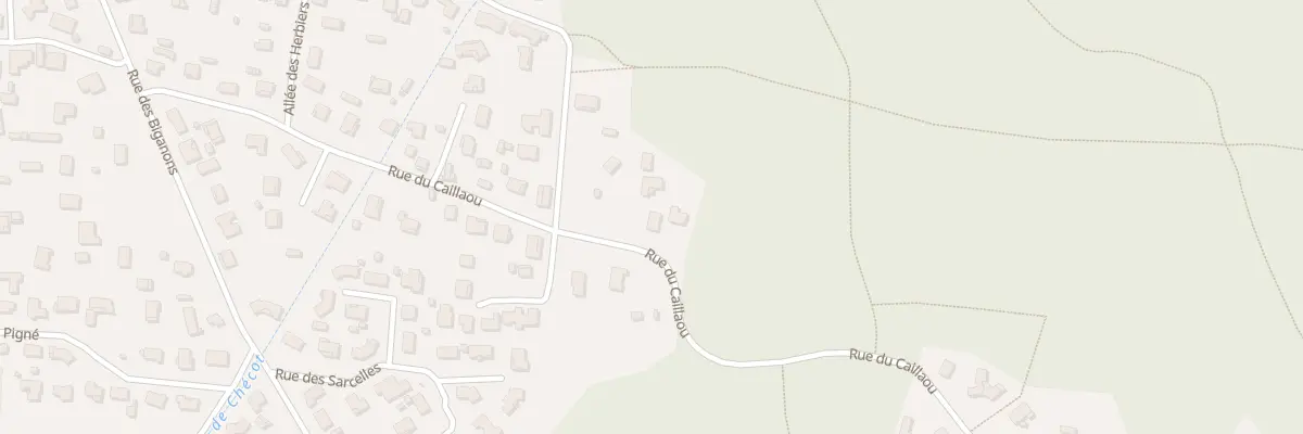 Plan du 409 Rue de Caillaou à Biscarrosse