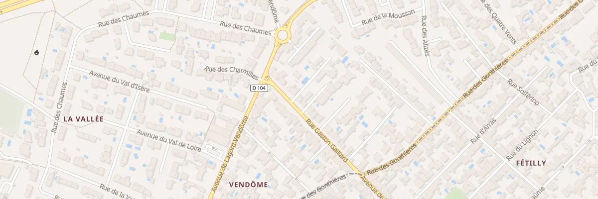 Plan du 26 Rue Gaston Gaillard à Lagord