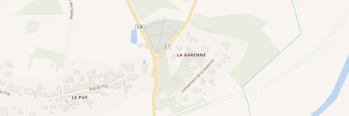 Plan du 1 Lot de la Garenne à Moutiers-sur-le-Lay