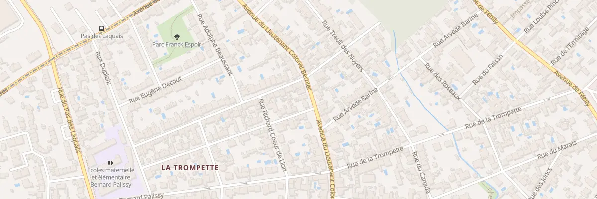 Plan du 123 Av du Lieutenant Col Bernier à La Rochelle