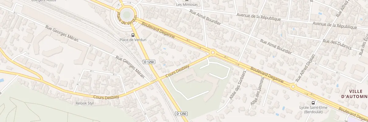 Plan du 5 Crs Desbiey à Arcachon