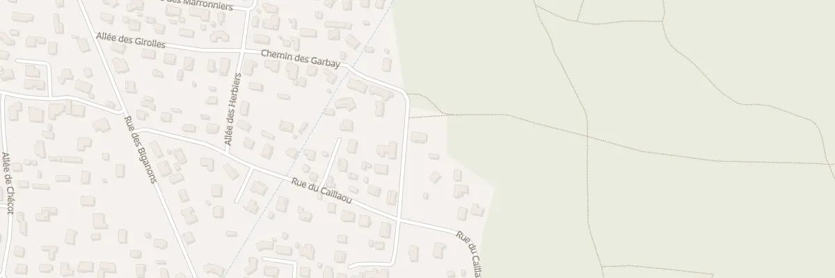 Plan du 343 Rue de Caillaou à Biscarrosse