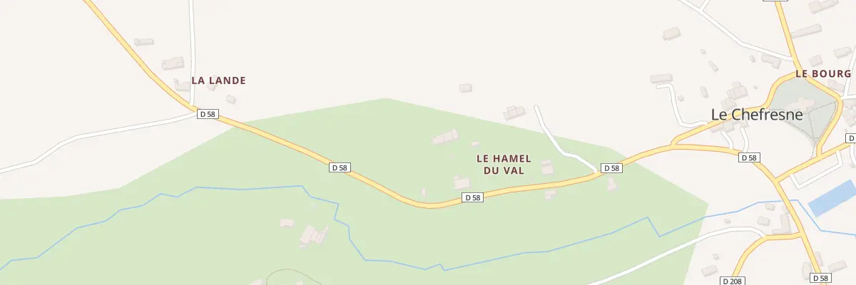 Plan du 8 Le Val - Le Chefresne à Percy-en-Normandie