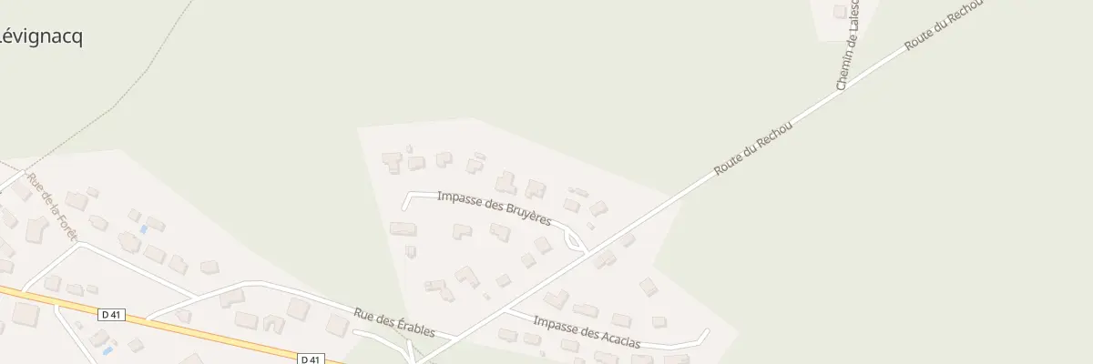 Plan du 80 Imp des Bruyères à Lévignacq