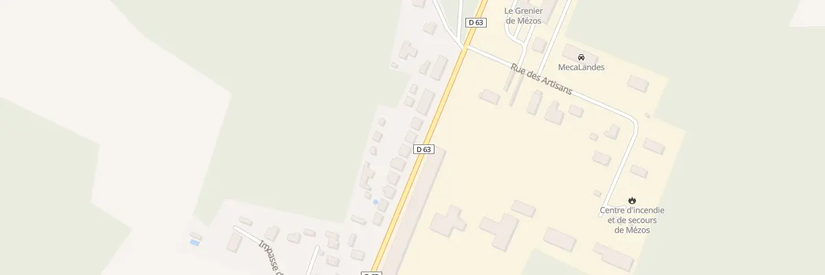Plan du 179 Vignau à Mézos