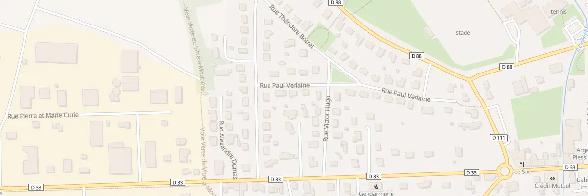 Plan du 17 Rue Paul Verlaine à Argentré-du-Plessis