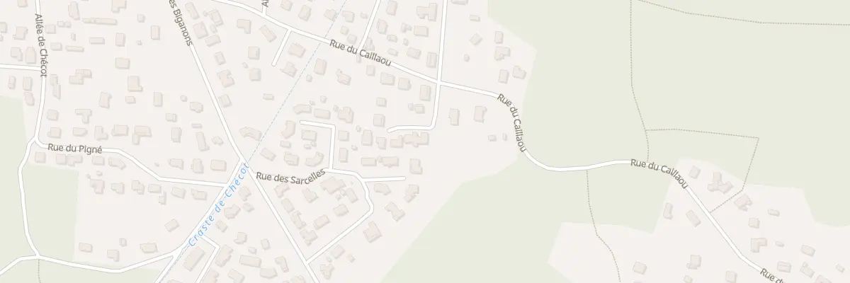 Plan du 348 Rue de Caillaou à Biscarrosse