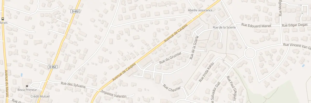 Plan du 222 Av de Caupos à Biscarrosse