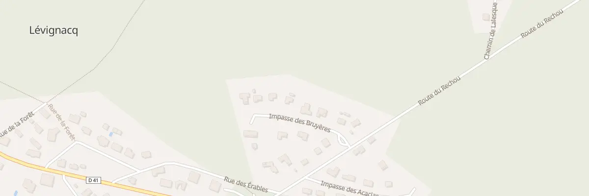 Plan du 134 Imp des Bruyères à Lévignacq