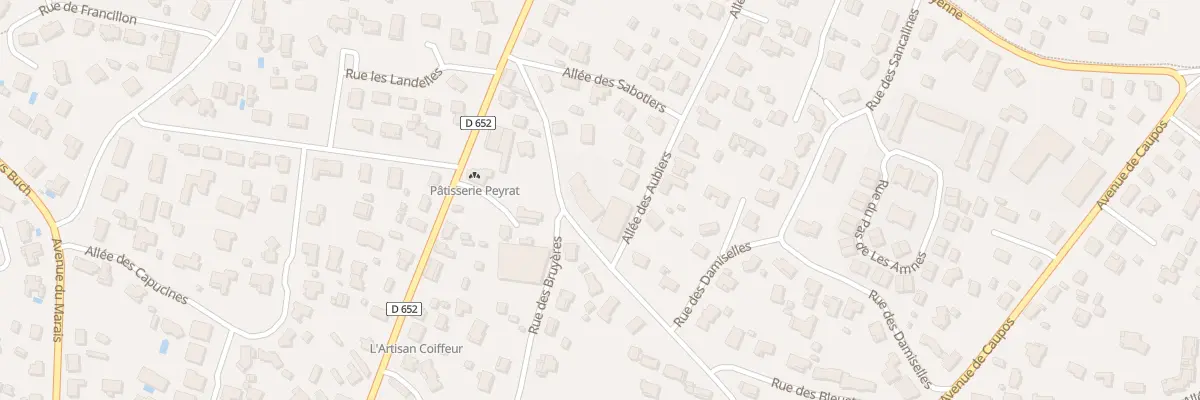 Plan du 580 Rue des Bruyères à Biscarrosse