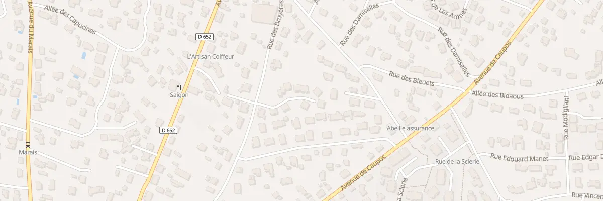 Plan du 350 Rue des Bruyères à Biscarrosse