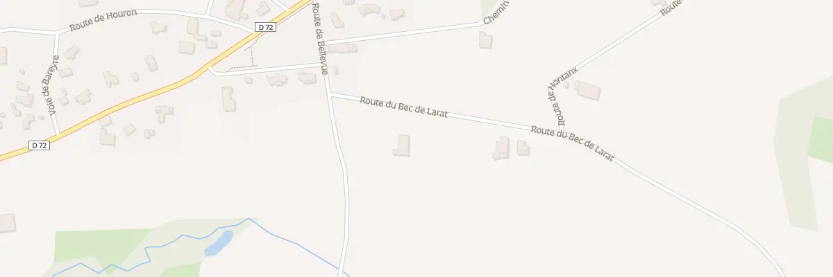 Plan du 131 Rte du Bec de Larat à Orist