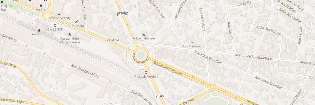 Plan du 7 Pl de Verdun à Arcachon