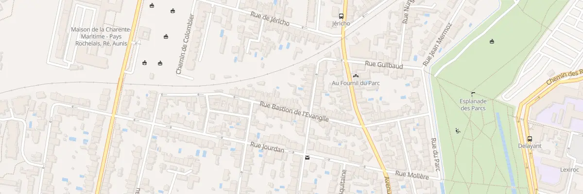 Plan du 22 Rue Bastion de l’Évangile à La Rochelle