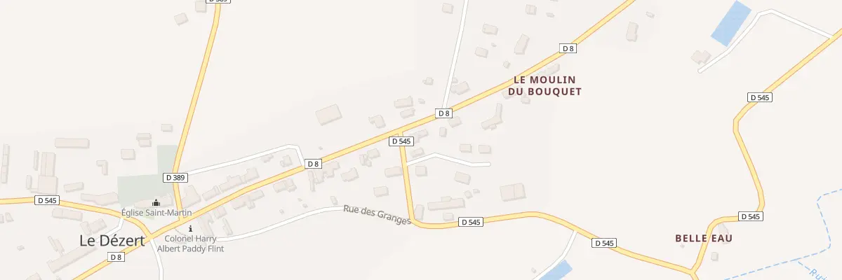 Plan du 5027 Le Bourg au Dézert