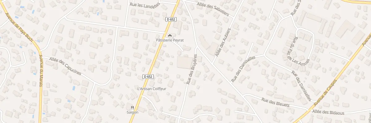 Plan du 495 Rue des Bruyères à Biscarrosse