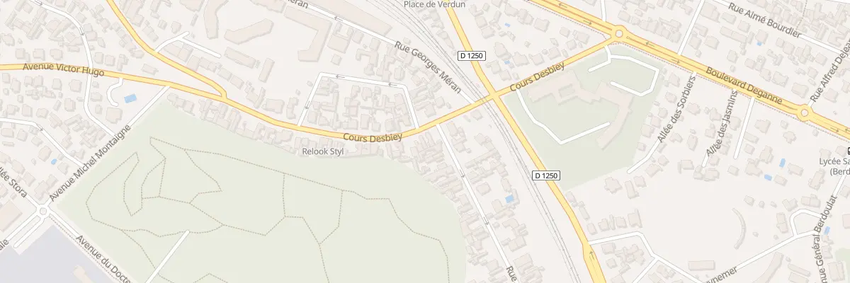 Plan du 12 Crs Desbiey à Arcachon