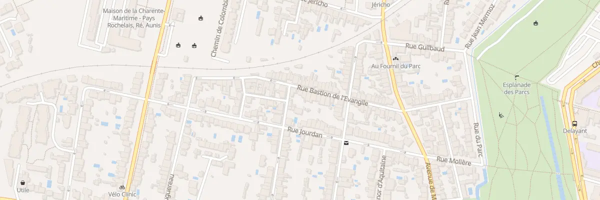 Plan du 31 Rue Bastion de l’Évangile à La Rochelle