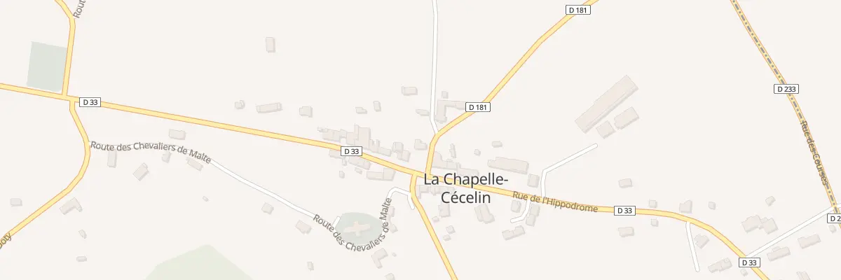 Plan du 33 Rue de l’Hippodrome à La Chapelle-Cécelin