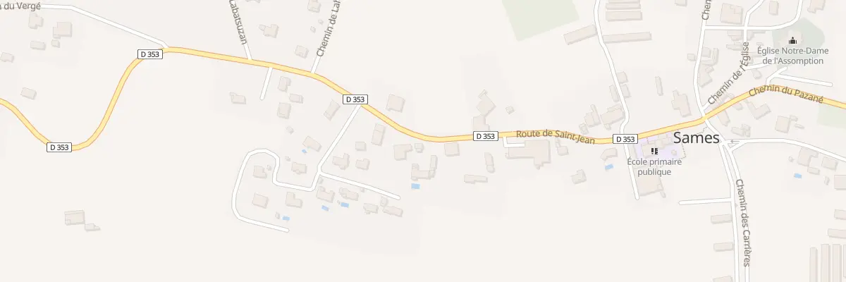 Plan du 357 Rte de Saint-Jean à Sames