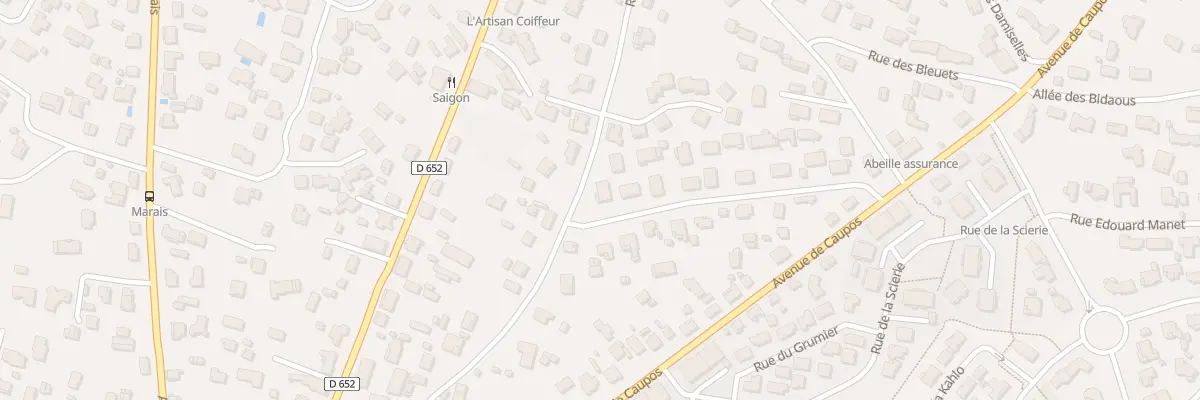 Plan du 274 Rue des Bruyères à Biscarrosse