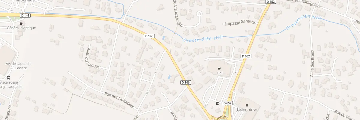 Plan du 202 Av de Laouadie à Biscarrosse