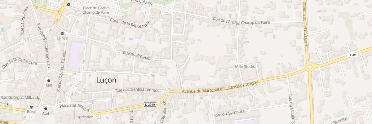 Plan du 4 Rue du grand moulin à Luçon