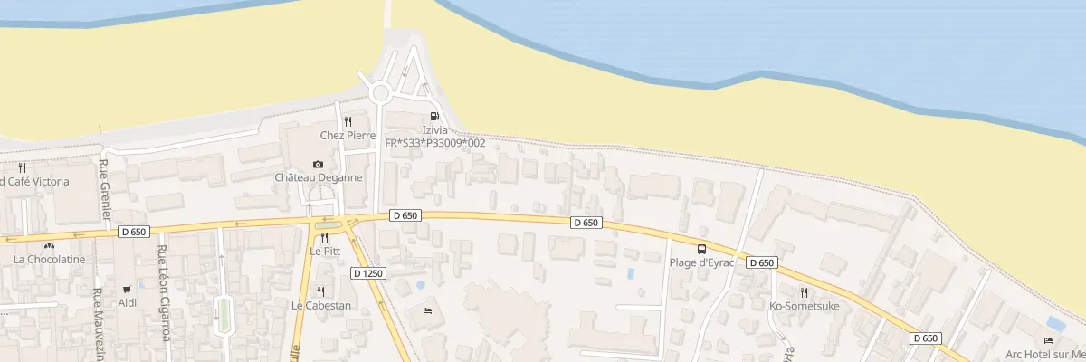 Plan du 180 Bd de la Plage à Arcachon