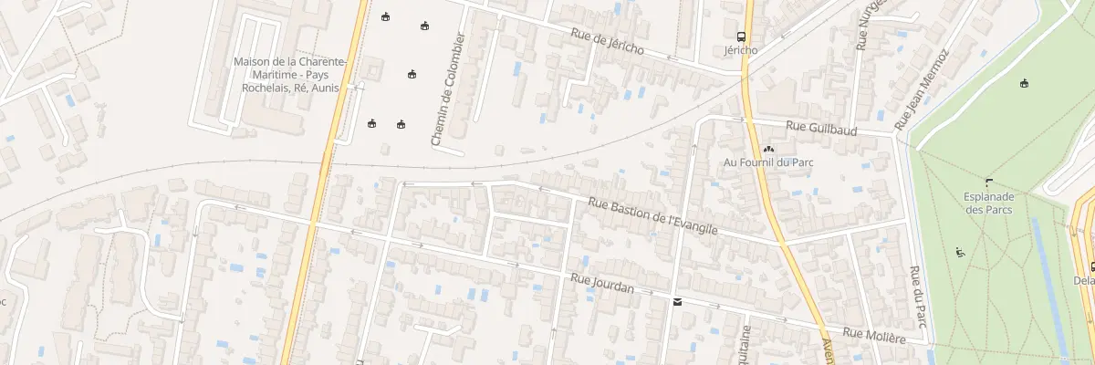 Plan du 50 Rue Bastion de l’Évangile à La Rochelle