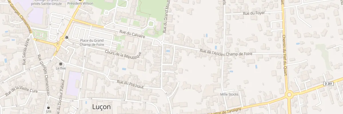 Plan du 30 Rue du grand moulin à Luçon