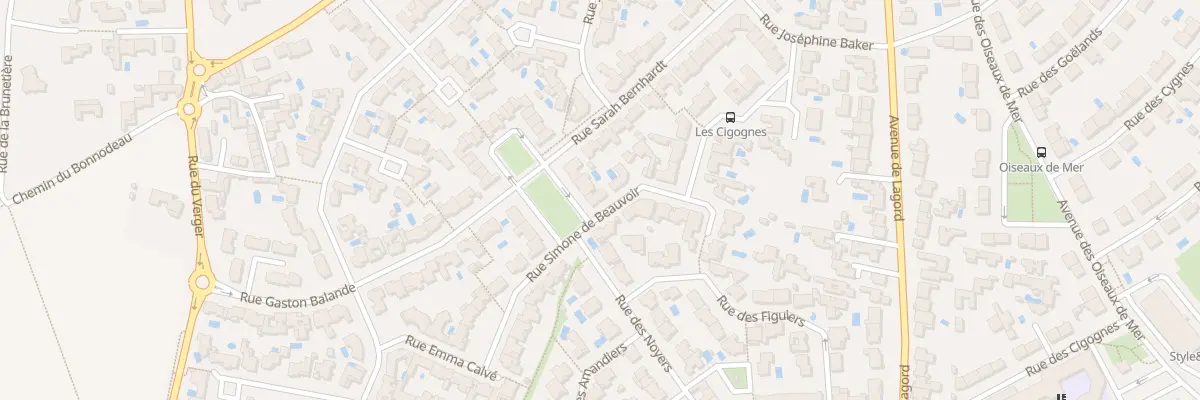 Plan du 8 Rue Simone de Beauvoir à Lagord