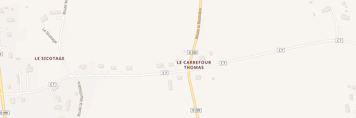 Plan du 5572 Le Carrefour Thomas à Brécey