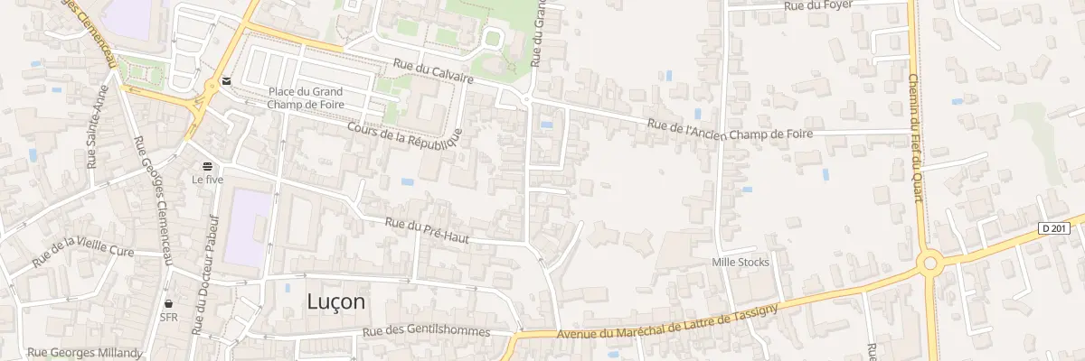Plan du 22 Rue du grand moulin à Luçon