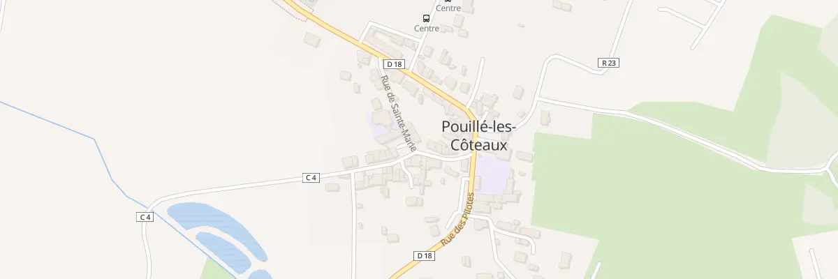 Plan du 68 Rue Sainte-Marie à Pouillé-les-Côteaux
