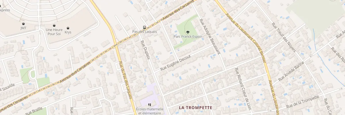 Plan du 1 Rue Auguste Moinard à La Rochelle