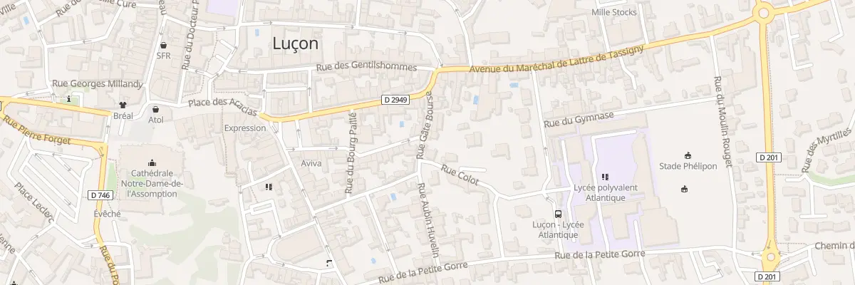 Plan du 11 Rue gate bourse à Luçon