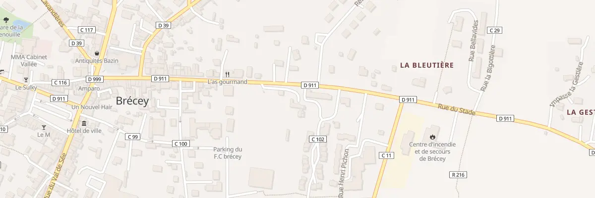 Plan du 50 Rue du Stade à Brécey