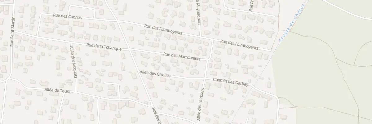 Plan du 160 Rue des Marronniers à Biscarrosse