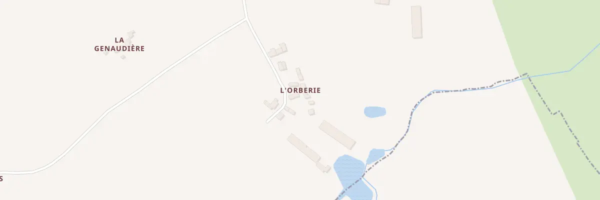 Plan du 5030 L’Orberie à La Selle-en-Luitré