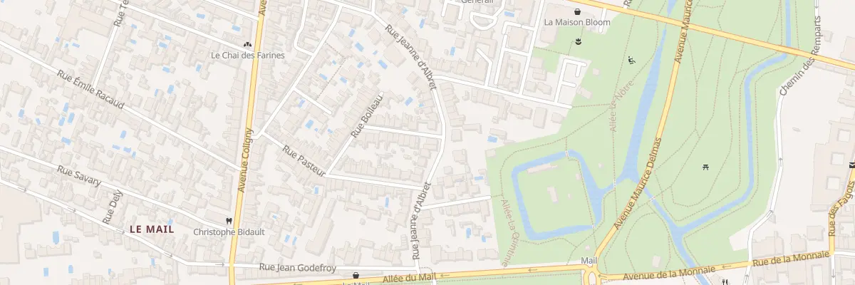 Plan du 25 Rue Jeanne d’Albret à La Rochelle